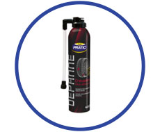 Car kit with anti-puncture spray