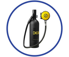 Car kit with oxygen cylinder and respirator