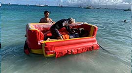 survival equipment inflatable bed